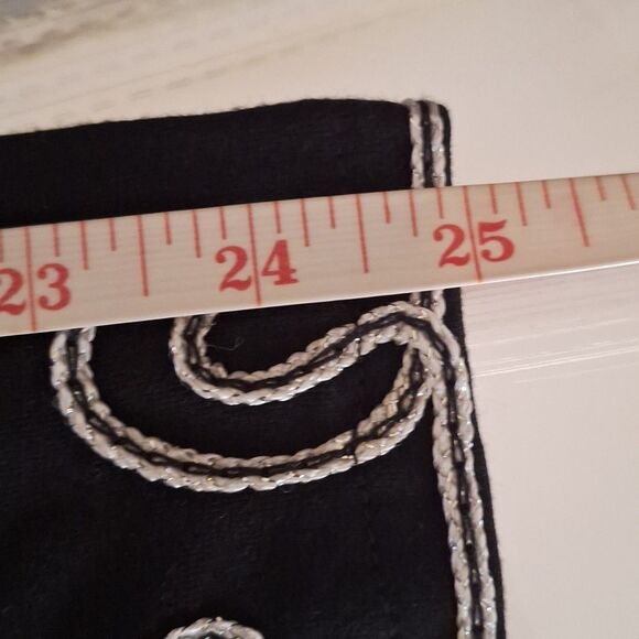 Maggie Womens Open Front Cardigan Embroidered Lightweight Whimsigoth Boho 5X - Picture 9 of 12